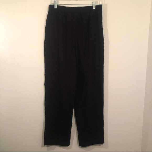 Jeno Newman Black Velvet Pull-On Pants      Womens 12 with Pockets - Picture 2 of 6